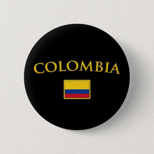 Golden Colombia Ronde Button 5,7 Cm (Voorkant)