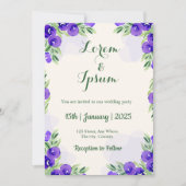 Golden Color Simple bruiloft Kaart (Voorkant)