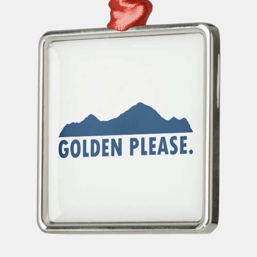 Golden Colorado Alsjeblieft Metalen Ornament (Links)