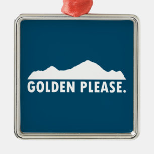 Golden Colorado Alsjeblieft Metalen Ornament