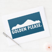 Golden Colorado Alsjeblieft Rechthoekige Sticker (Envelop)
