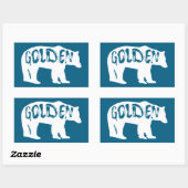 Golden Colorado Bear Rechthoekige Sticker (Vel)