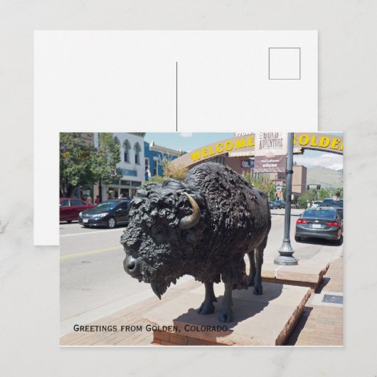 Golden Colorado Briefkaart (Voorkant / Achterkant)