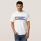 Golden Colorado t-shirt lokale waarde vlag (Voorkant volledig)