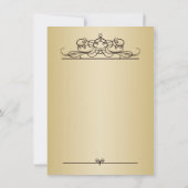 Golden confetti 70th Birthday Party Invitation Kaart (Achterkant)