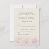 Golden confetti Bat Mitzvah Reply Card RSVP Kaartje (Achterkant)