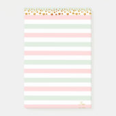 Golden Confetti- en pastolkleuren op maat Post-it® Notes (Voorkant)