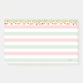 Golden Confetti- en pastolkleuren op maat Post-it® Notes (Voorkant)