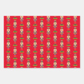 Golden Confetti, kerstmis, Nutcracker Inpakpapier Vel (Voorkant 3)