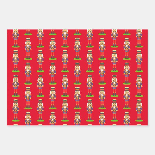 Golden Confetti, kerstmis, Nutcracker Inpakpapier Vel (Voorkant 3)