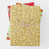 Golden Confetti, kerstmis, Nutcracker Inpakpapier Vel (In situ)