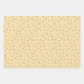 Golden Confetti op Golden, Black & White Inpakpapier Vel (Voorkant 2)