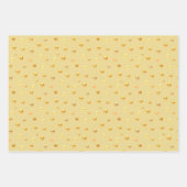 Golden Confetti op Golden, Bourgogne en White Inpakpapier Vel (Voorkant)