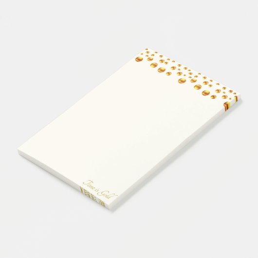 Golden Confetti op Ivory Post-it® Notes (Schuin)