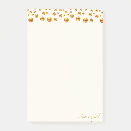 Golden Confetti op Ivory Post-it® Notes (Voorkant)