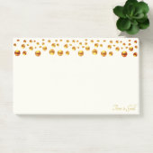Golden Confetti op Ivory Post-it® Notes (Kantoor)