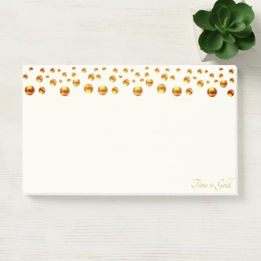 Golden Confetti op Ivory Post-it® Notes (Kantoor)