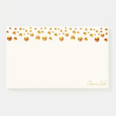 Golden Confetti op Ivory Post-it® Notes (Voorkant)