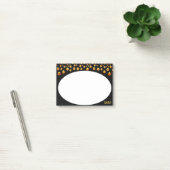 Golden Confetti op zwart en wit Post_It Notes (Kantoor)