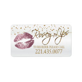 Golden Confetti & Pink Rose Lips - Reorder Etiket