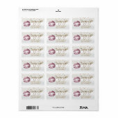 Golden Confetti & Pink Rose Lips - Reorder Etiket (Full Sheet)