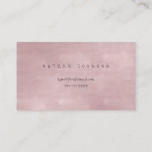 Golden Confetti Powder Pink Butterfly Vip Visitekaartje (Achterkant)