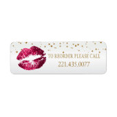 Golden Confetti & Roze Lips 2 - Reorder Etiket (Voorkant)