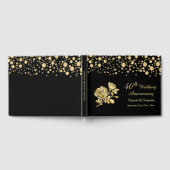 Golden Confetti Rozen 40ste bruiloft Jubileum Gastenboek (Volledig)
