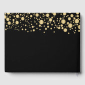 Golden Confetti Rozen 40ste bruiloft Jubileum Gastenboek (Achterkant)