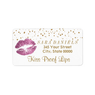 Golden Confetti & So roze Lips Etiket