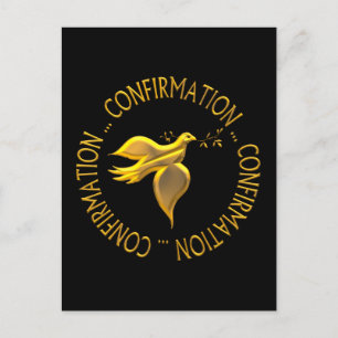 Golden Confirmation en Heilige Geest Briefkaart