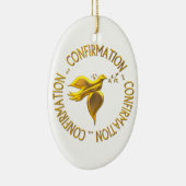 Golden Confirmation en Heilige Geest Keramisch Ornament (Rechts)
