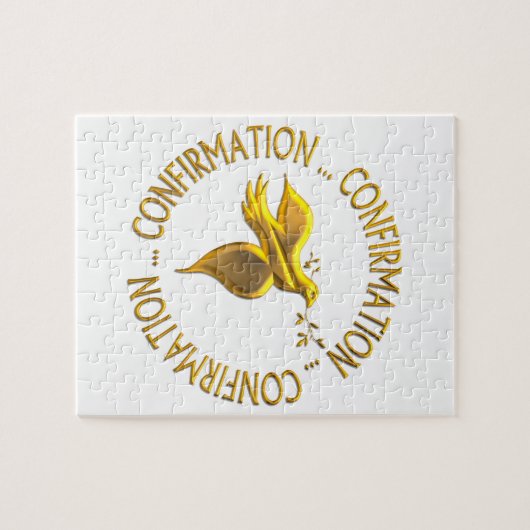 Golden Confirmation en Heilige Geest Legpuzzel (Horizontaal)