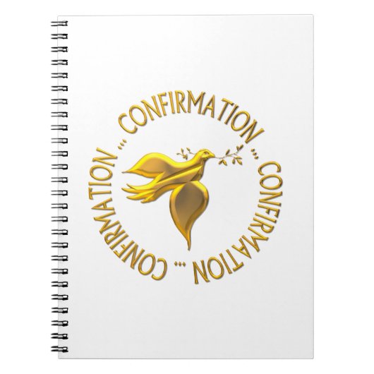 Golden Confirmation en Heilige Geest Notitieboek (Voorkant)