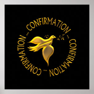 Golden Confirmation en Heilige Geest Poster