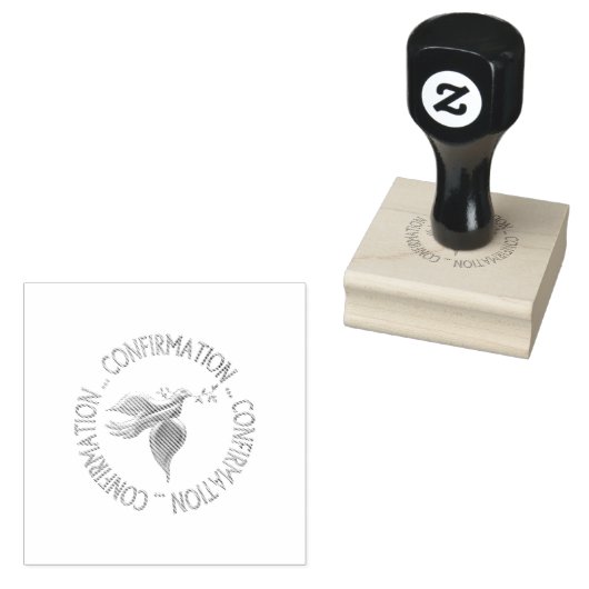 Golden Confirmation en Heilige Geest Rubberstempel (Gestempeld)