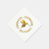 Golden Confirmation en Heilige Geest Servetten (Hoek)