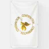 Golden Confirmation en Heilige Geest Spandoek (Verticaal)