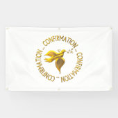 Golden Confirmation en Heilige Geest Spandoek (Horizontaal)