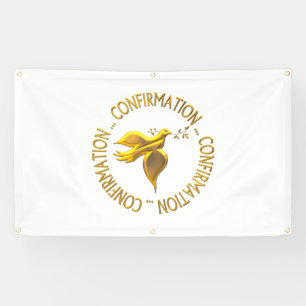 Golden Confirmation en Heilige Geest Spandoek
