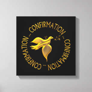 GOLDEN CONFIRMATION & HOLY SPIRIT CANVAS AFDRUK