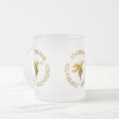 GOLDEN CONFIRMATION & HOLY SPIRIT MATGLAS KOFFIEMOK (Voorkant links)