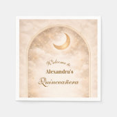 Golden Constellation Quinceañera Servet (Voorkant)