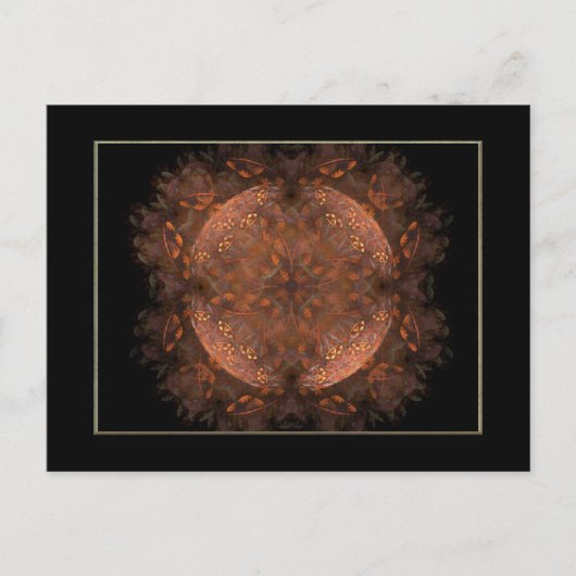 Golden Copper Shimmer Briefkaart (Voorkant)