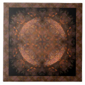 Golden Copper Shimmer Ceramic Tegel Tegeltje (Voorkant)