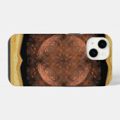 Golden Copper Shimmer iPhone Hoesje (Achterkant horizontaal)