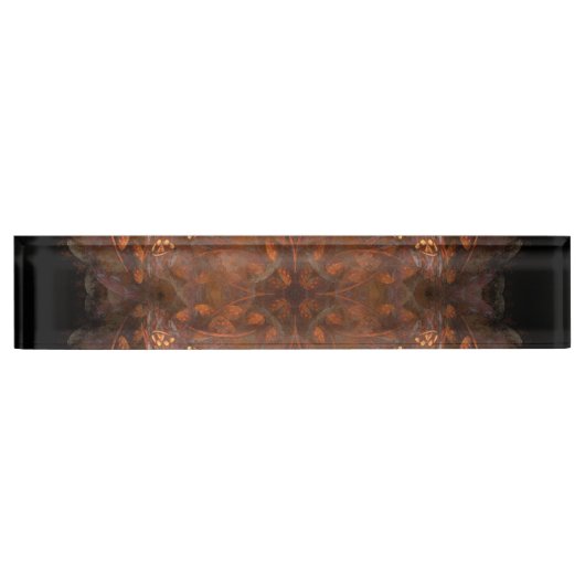 Golden Copper Shimmer Name Naambordje (Voorkant)