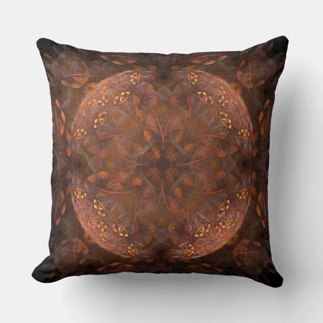 Golden Copper Shimmer Sierkussen (Voorkant)