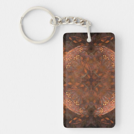 Golden Copper Shimmer Sleutelhanger (Voorkant)