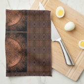 Golden Copper Shimmer Towel Theedoek (Quarter Fold)